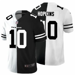 Houston Houston Texans #10 DeAndre Hopkins Men's Black V White Peace Split Vapor Untouchable Limited NFL Jersey