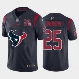 Houston Houston Texans #25 Duke Johnson Navy Blue Men's Big Team Logo Player Vapor Limited NFL Jersey