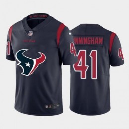 Houston Houston Texans #41 Zach Cunningham Navy Blue Men's Big Team Logo Vapor Limited NFL Jersey