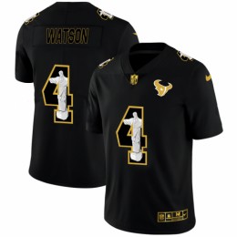 Houston Houston Texans #4 Deshaun Watson Men's Carbon Black Vapor Cristo Redentor Limited NFL Jersey