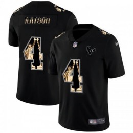Houston Houston Texans #4 Deshaun Watson Carbon Black Vapor Statue Of Liberty Limited NFL Jersey