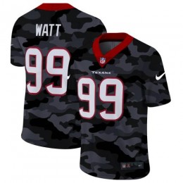 Houston Houston Texans #99 J.J. Watt Men's 2020 Black CAMO Vapor Untouchable Limited Stitched NFL Jersey