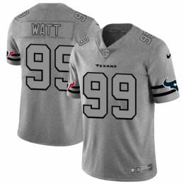 Houston Houston Texans #99 J.J. Watt Men's Gray Gridiron II Vapor Untouchable Limited NFL Jersey