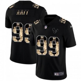 Houston Houston Texans #99 J.J. Watt Carbon Black Vapor Statue Of Liberty Limited NFL Jersey