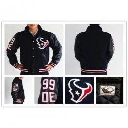Mitchell And Ness NFL Houston Houston Texans #99 J.J. Watt Authentic Wool Jacket Men's