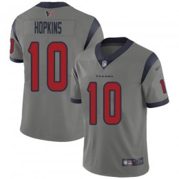 Houston Texans #10 DeAndre Hopkins Gray Men's Stitched NFL Limited Inverted Legend Jersey