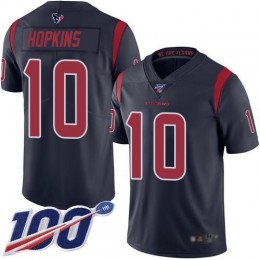 Houston Texans #10 DeAndre Hopkins Navy Blue Men's Stitched NFL Limited Rush 100th Season Jersey