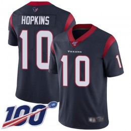 Houston Texans #10 DeAndre Hopkins Navy Blue Team Color Men's Stitched NFL 100th Season Vapor Limited Jersey
