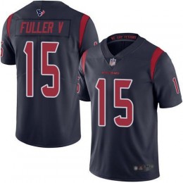 Houston Texans #15 Will Fuller V Navy Blue Men's Stitched NFL Limited Rush Jersey