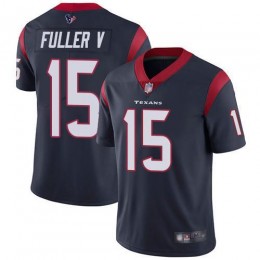 Houston Texans #15 Will Fuller V Navy Blue Team Color Men's Stitched NFL Vapor Untouchable Limited Jersey