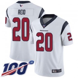 Houston Texans #20 Justin Reid White Men's Stitched NFL 100th Season Vapor Limited Jersey