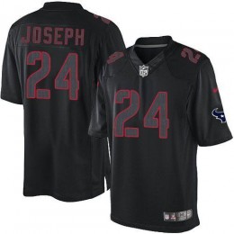 Houston Texans #24 Johnathan Joseph Black Men's Stitched NFL Impact Limited Jersey