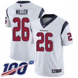 Houston Texans #26 Lamar Miller White Men's Stitched NFL 100th Season Vapor Limited Jersey