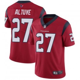 Houston Texans #27 Jose Altuve Red Alternate Men's Stitched NFL Vapor Untouchable Limited Jersey