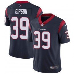 Houston Texans #39 Tashaun Gipson Navy Blue Team Color Men's Stitched NFL Vapor Untouchable Limited Jersey
