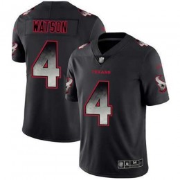 Houston Texans #4 Deshaun Watson Black Men's Stitched NFL Vapor Untouchable Limited Smoke Fashion Jersey