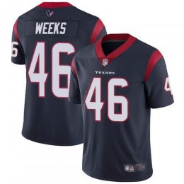 Houston Texans #46 Jon Weeks Navy Blue Team Color Men's Stitched NFL Vapor Untouchable Limited Jersey
