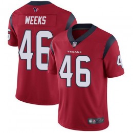 Houston Texans #46 Jon Weeks Red Alternate Men's Stitched NFL Vapor Untouchable Limited Jersey