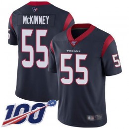 Houston Texans #55 Benardrick McKinney Navy Blue Team Color Men's Stitched NFL 100th Season Vapor Limited Jersey