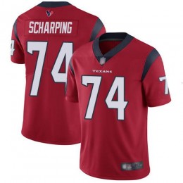 Houston Texans #74 Max Scharping Red Alternate Men's Stitched NFL Vapor Untouchable Limited Jersey