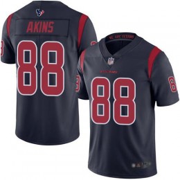Houston Texans #88 Jordan Akins Navy Blue Men's Stitched NFL Limited Rush Jersey