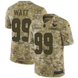 Houston Texans #99 J.J. Watt Camo Men's Stitched NFL Limited 2018 Salute To Service Jersey