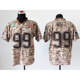 Houston Texans #99 J.J. Watt Camo Men's Stitched NFL New Elite USMC Jersey