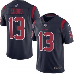 Texans #13 Brandin Cooks Navy Blue Men's Stitched NFL Limited Rush Jersey