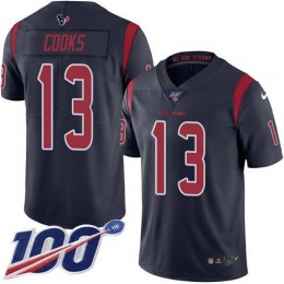 Texans #13 Brandin Cooks Navy Blue Men's Stitched NFL Limited Rush 100th Season Jersey