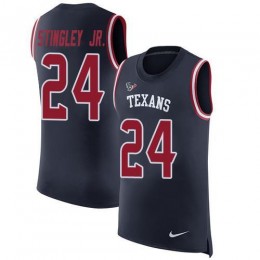 Texans #24 Derek Stingley Jr. Navy Blue Team Color Men's Stitched NFL Limited Rush Tank Top Jersey