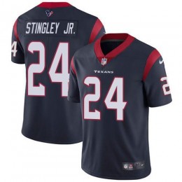 Texans #24 Derek Stingley Jr. Navy Blue Team Color Men's Stitched NFL Vapor Untouchable Limited Jersey