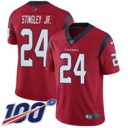 Texans #24 Derek Stingley Jr. Red Alternate Men's Stitched NFL 100th Season Vapor Untouchable Limited Jersey