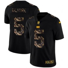 Indianapolis Colts #5 Stephon Gilmore Men's Black Flocked Lightning Vapor Limited NFL Jersey