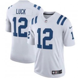 Indianapolis Indianapolis Colts #12 Andrew Luck Men's White Vapor Limited Team Jersey