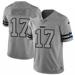 Indianapolis Indianapolis Colts #17 Philip Rivers Men's Gray Gridiron II Vapor Untouchable Limited NFL Jersey
