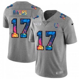 Indianapolis Indianapolis Colts #17 Philip Rivers Men's Multi-Color 2020 NFL Crucial Catch NFL Jersey Greyheather Men's