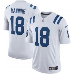 Indianapolis Indianapolis Colts #18 Peyton Manning Men's White Retired Player Limited Jersey