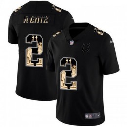 Indianapolis Indianapolis Colts #2 Carson Wentz Carbon Black Vapor Statue Of Liberty Limited NFL Jersey