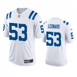Indianapolis Indianapolis Colts #53 Darius Leonard Men's White 2020 Vapor Limited Jersey