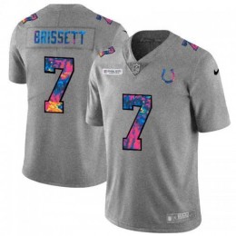 Indianapolis Indianapolis Colts #7 Jacoby Brissett Men's Multi-Color 2020 NFL Crucial Catch NFL Jersey Greyheather Men's