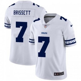 Indianapolis Indianapolis Colts #7 Jacoby Brissett White Team Logo Vapor Limited NFL Jersey