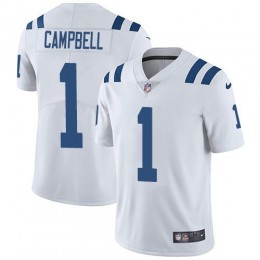 Colts #1 Parris Campbell Men's White Retired Player Limited Jersey