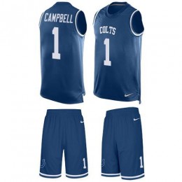 Colts #1 Parris Campbell Royal Blue Team Color Men's Stitched NFL Limited Tank Top Suit Jersey