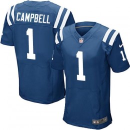 Colts #1 Parris Campbell Royal Blue Team Color Men's Stitched NFL Vapor Untouchable Elite Jersey