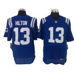 Colts #13 T.Y. Hilton Royal Blue Team Color Men's Stitched NFL Elite Jersey