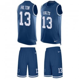 Colts #13 T.Y. Hilton Royal Blue Team Color Men's Stitched NFL Limited Tank Top Suit Jersey