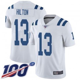 Colts #13 T.Y. Hilton White Men's Stitched NFL 100th Season Vapor Limited Jersey