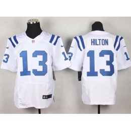 Colts #13 T.Y. Hilton White Men's Stitched NFL Elite Jersey