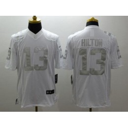 Colts #13 T.Y. Hilton White Men's Stitched NFL Limited Platinum Jersey