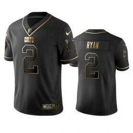 Colts #2 Matt Ryan Men's Stitched NFL Vapor Untouchable Limited Black Golden Jersey